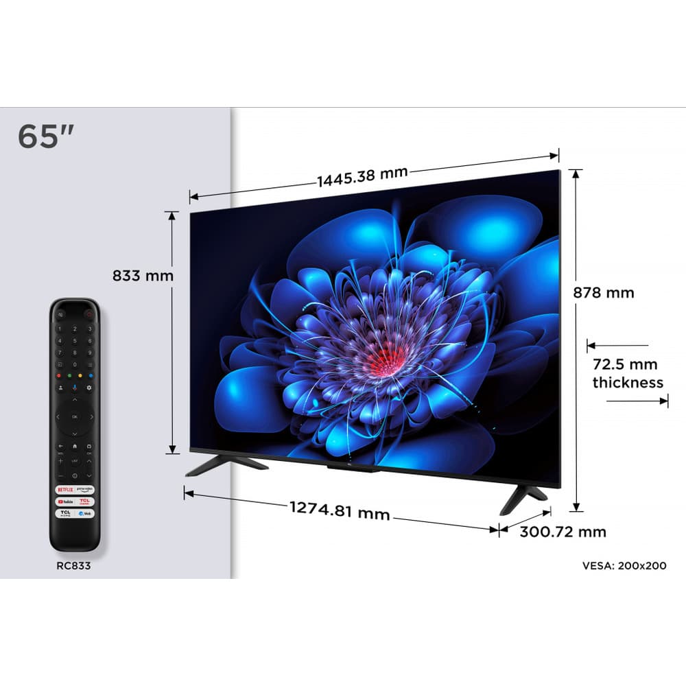 TCL 4K HDR Google TV 60Hz 65 inch - Modern Electronics