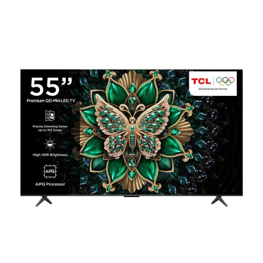 تي سي ال شاشة|كيو دي ميني ليد| 55 بوصة|جوجل تيفي - Modern Electronics