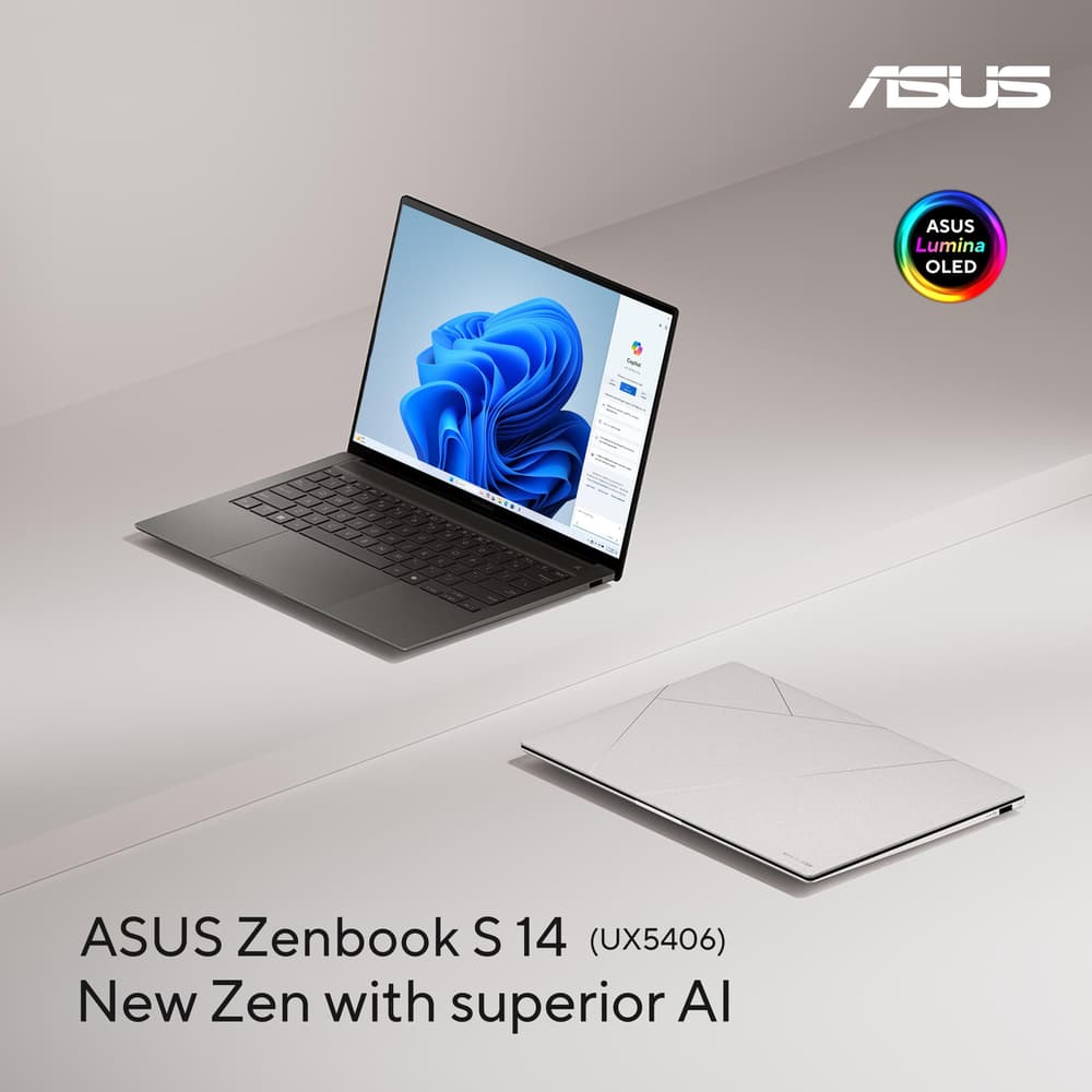 اسوس زين بوك لابتوب بالذكاء الاصطناعي | UX5406 بمعالج انتل الترا 7| 32 جيجابايت رام | تخزين 1 تيرابايت |شاشة 14 بوصة أوليد |ويندوز 11 | رمادي - Modern Electronics