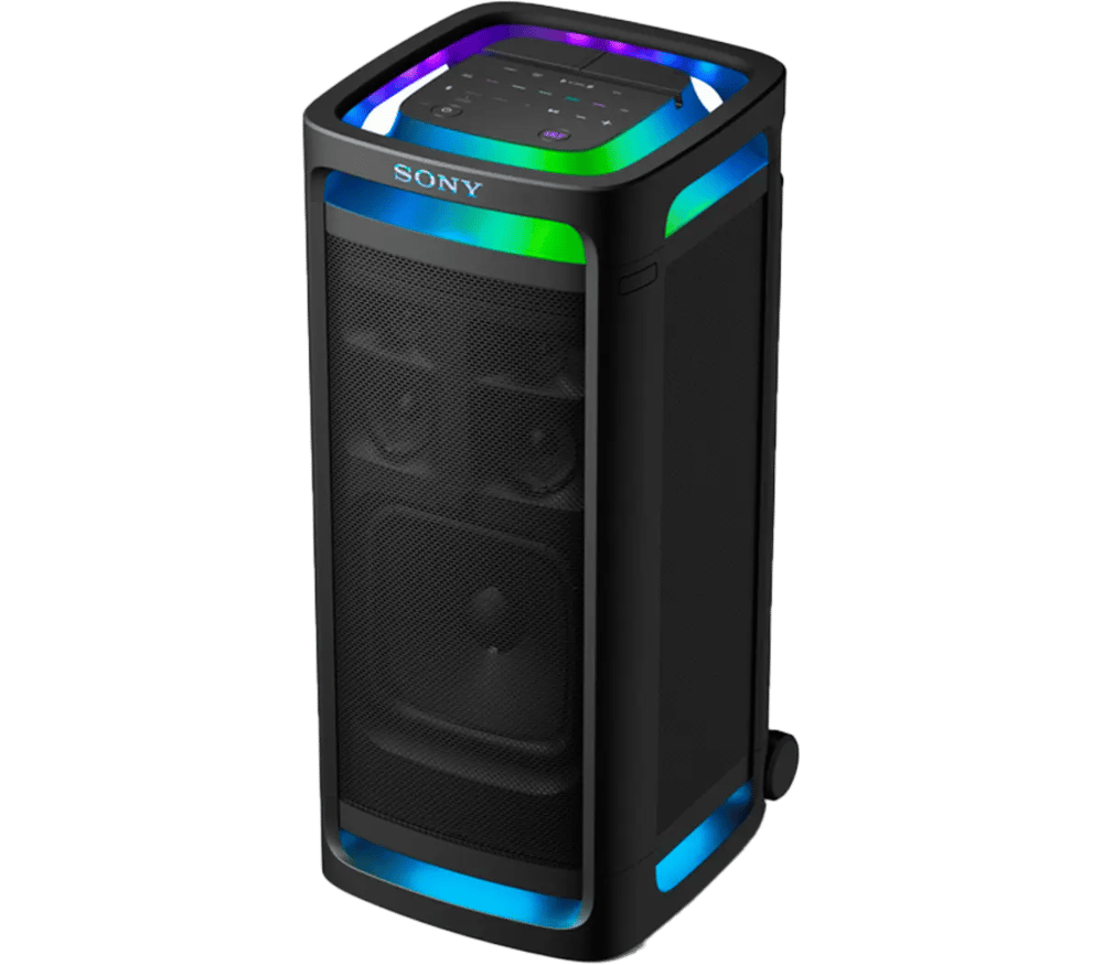 Sony ULT Tower 9 Bluetooth Karaoke Party Speaker with Powerful Bass, 360 Sound and Party Lights, 25 Hour Battery, and Convenient Carrying Handle and Wheels - Modern Electronics
