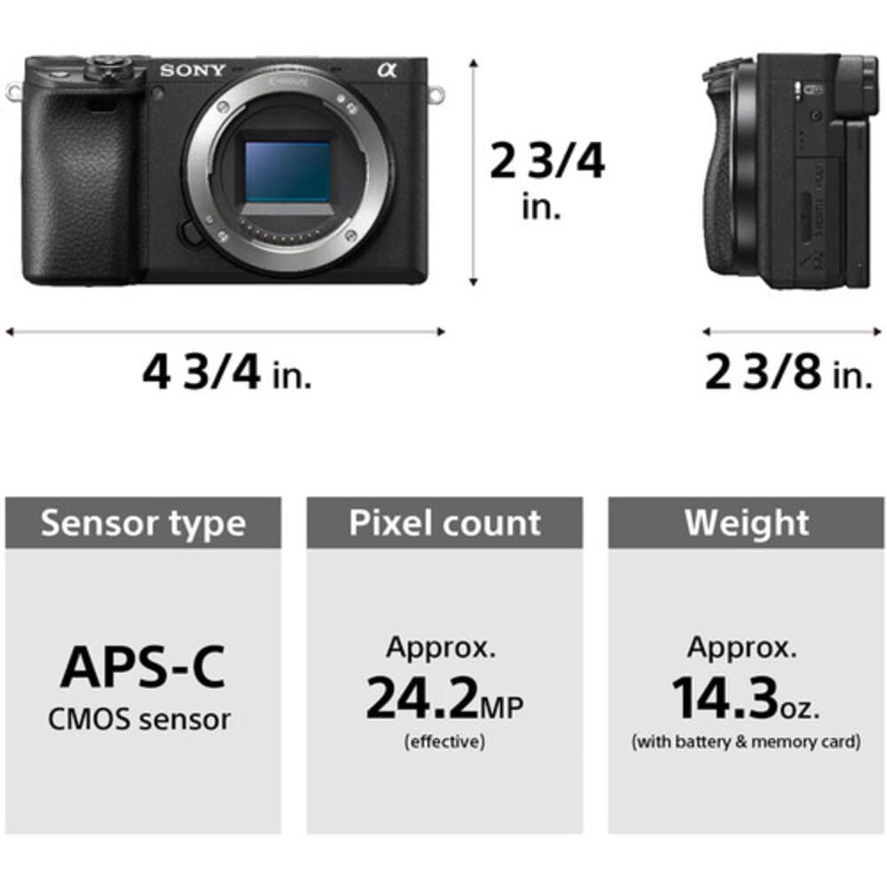 Sony a6400 Mirrorless Camera with 16-50mm f/3.5-5.6 II Lens - Modern Electronics