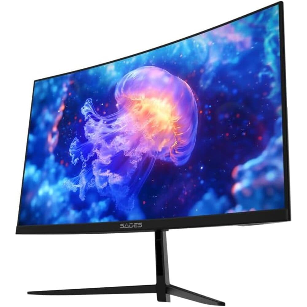 سيدس شاشة ألعاب FHD منحنية 24 بوصة بدقة 1920 × 1080 ومعدل تحديث 200 هرتز ووقت استجابة 0.5 مللي ثانية ومنفذ أتش دي أم أي 2.1  - Modern Electronics