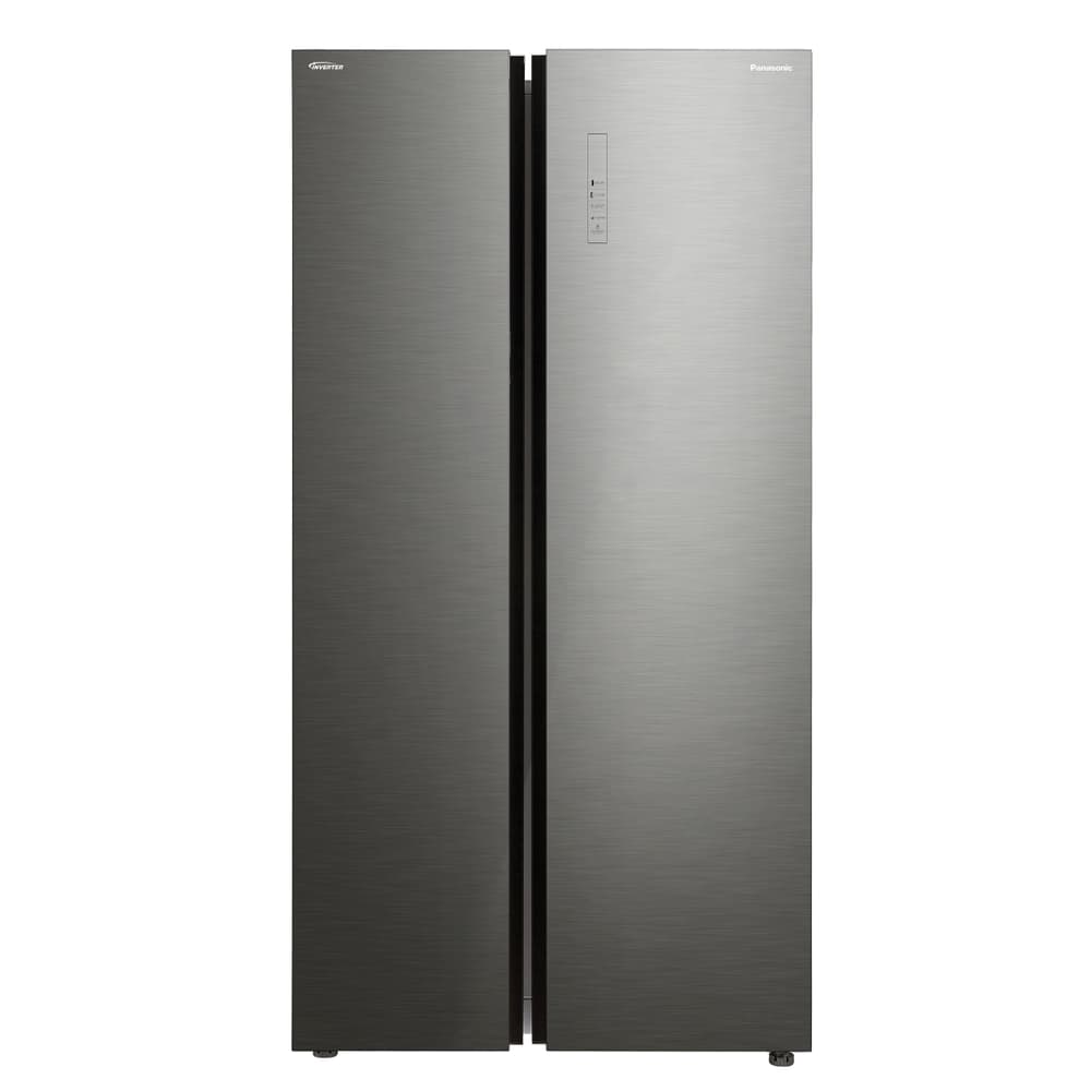 Glass door side shop by side refrigerator