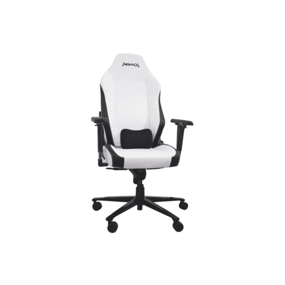 Marvo Monka CH-160 4D Microfiber Leather Gaming Chair - White - Modern Electronics