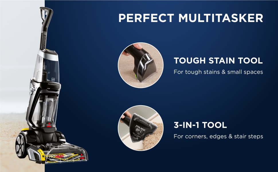 BISSELL Proheat 2X Revolution Cleanshot Upright Deep Vacuum Cleaner | 2066E | Removes tough stains with the power of Heatwave Technology - Modern Electronics