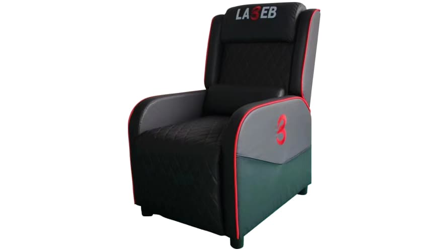 La3eb Gaming Recliner Sofa - Black and Red - Modern Electronics