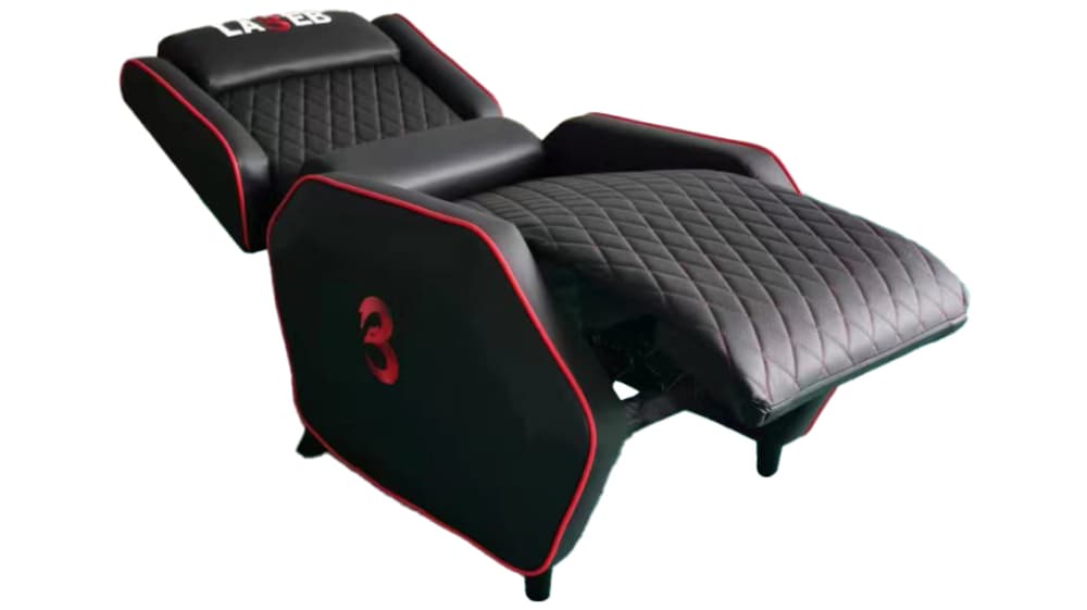 La3eb Gaming Push Back Sofa XL - Black and Red - Modern Electronics