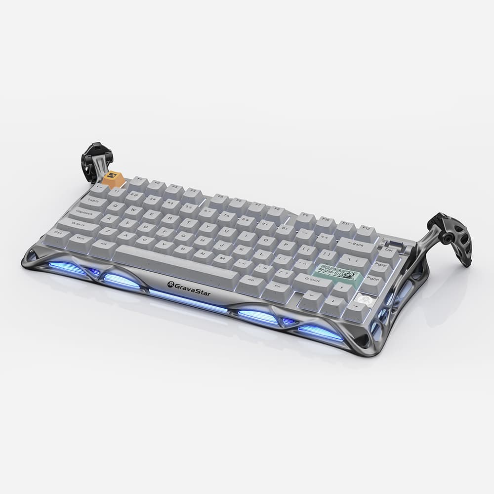 GravaStar Mercury K1 Pro Mechanical Gaming Keyboard Concrete Gray - Modern Electronics