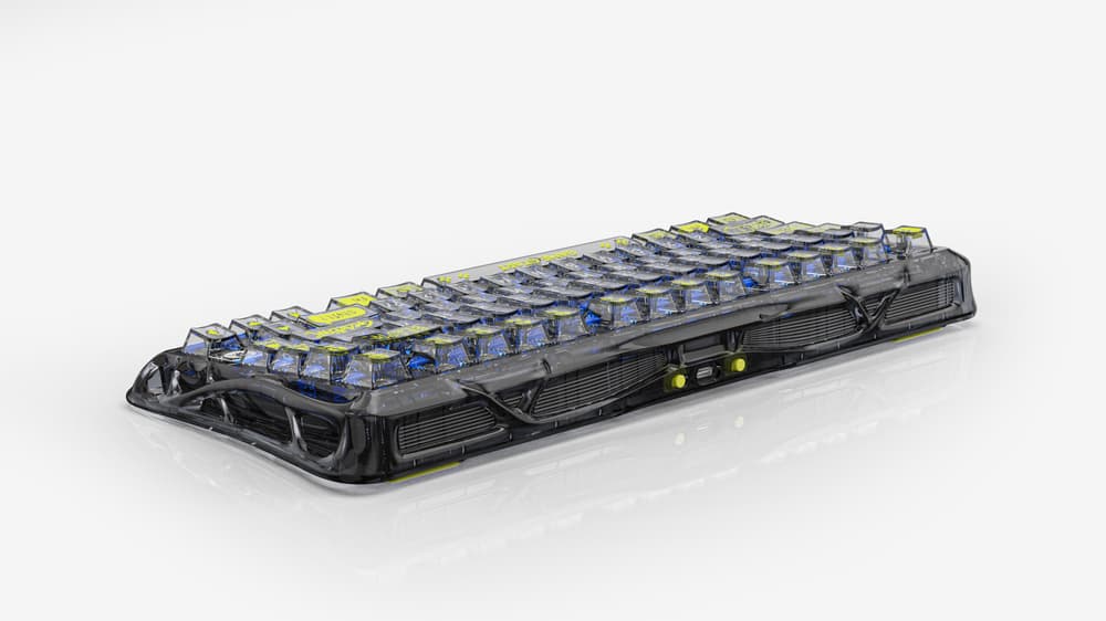 GravaStar Mercury K1 Lite Mechanical Gaming Keyboard - Transparent Black - Modern Electronics