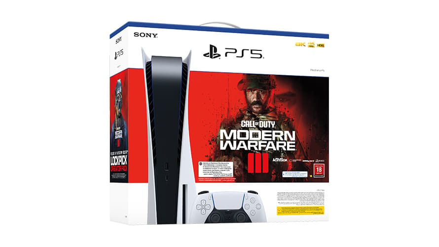PlayStation 5 Blu-ray Console with Call of Duty Modern Warfare III Game Voucher - PS5 - Modern Electronics