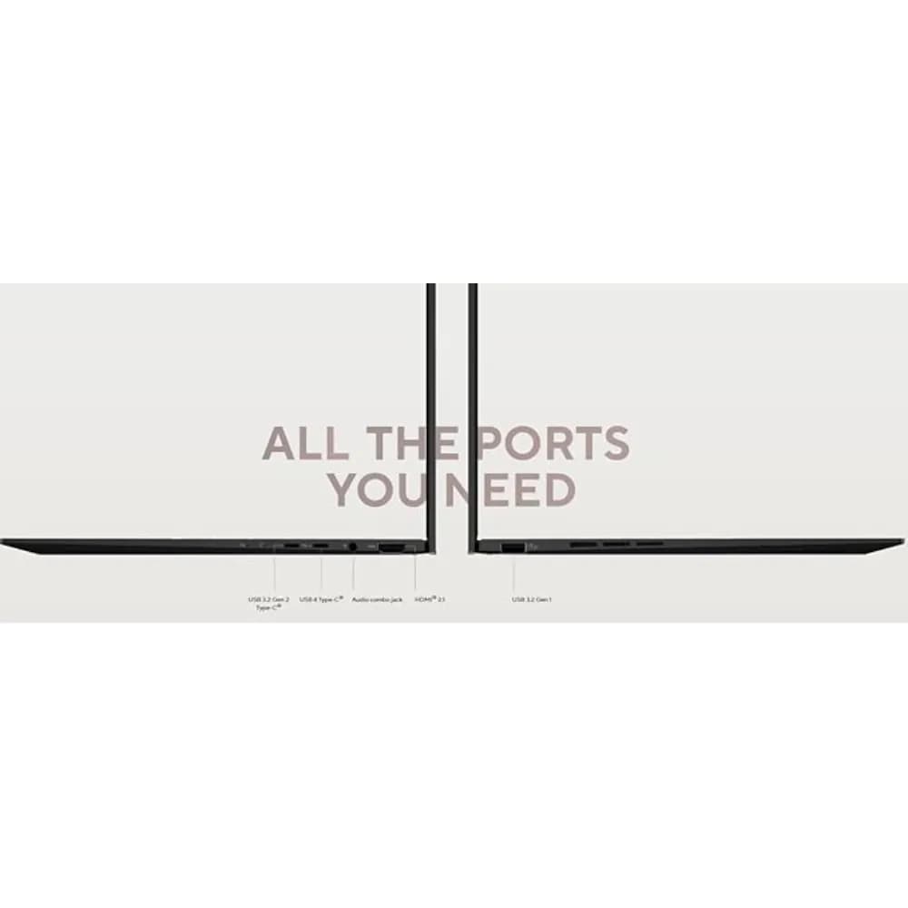 Asus ZenBook UM3406HA |14 OLED|AMD Ryzen 7 8840HS AI Ready XDNA 16TOPs|16GB RAM|1TB SSD|TypeC 65W |Black |AR-EN Backlit Keyboard|WIN 11 - Modern Electronics