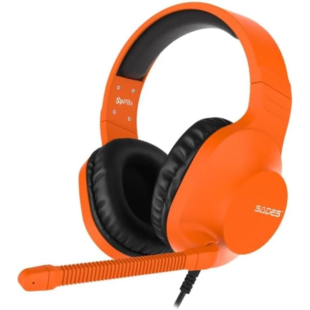 Sades SA-721 Spirits Gaming Headset |Compatible with all platforms |Orange - Modern Electronics