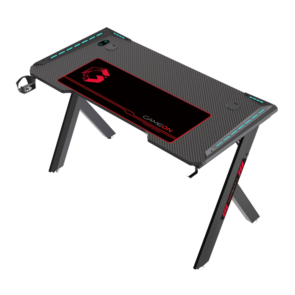 GAMEON Hawksbill Series RGB Flowing Light Gaming Desk - Modern Electronics