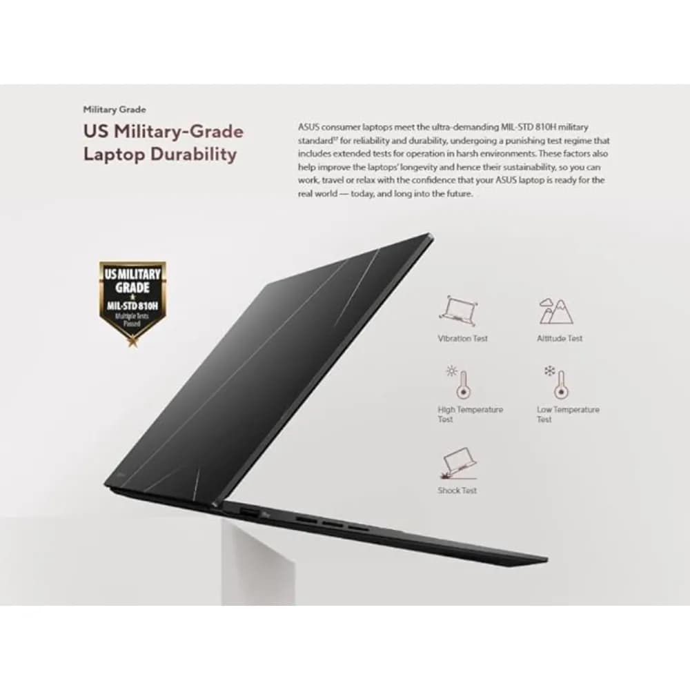 Asus ZenBook UM3406HA |14 OLED|AMD Ryzen 7 8840HS AI Ready XDNA 16TOPs|16GB RAM|1TB SSD|TypeC 65W |Black |AR-EN Backlit Keyboard|WIN 11 - Modern Electronics