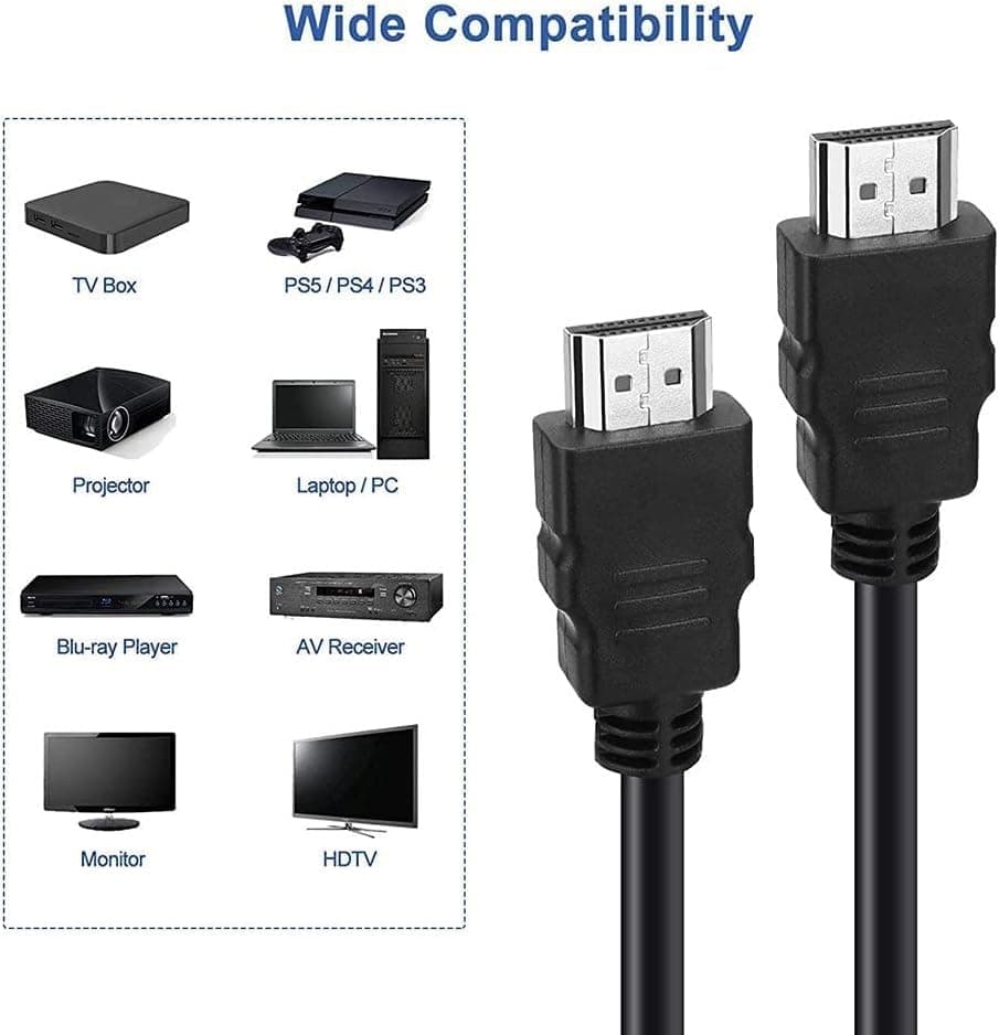 ASA HDMI CABLE 1M High Speed 18Gbps High Speed HDMI 2.0 Connectors - Modern Electronics