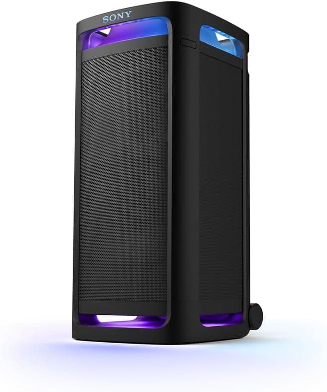 Sony ULT Tower 9 Bluetooth Karaoke Party Speaker with Powerful Bass, 360 Sound and Party Lights, 25 Hour Battery, and Convenient Carrying Handle and Wheels - Modern Electronics