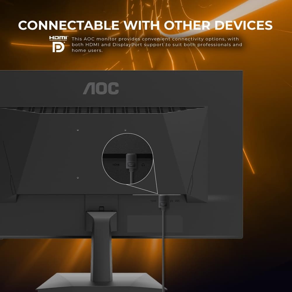 AOC 27G15N 27 Inch Gaming Monitor | Full HD | HDMI 2.0 |  Display Port | VA Panel | 180Hz | 1ms | Adaptive-Sync - Black - Modern Electronics