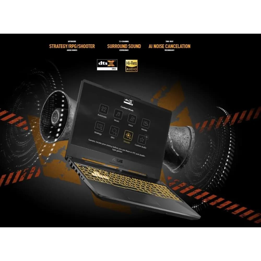 ASUS TUF GAMING A15|FA506NCR-HN044W|AMD Ryzen 7435HS |16GB RAM |512GB SSD |15.6 inch FHD 144Hz|NVIDIA RTX3050 4GB MAX |WIN11 |AR-EN Keyboard 1 Zone RGB - Modern Electronics