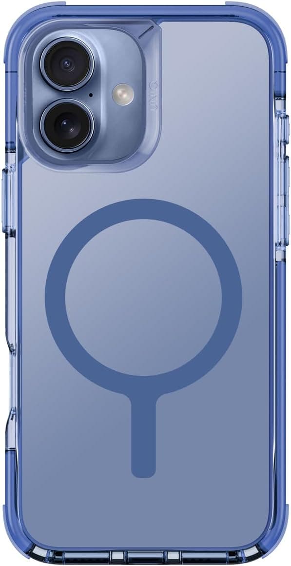 UNIQ Hybrid iPhone 16 Combat Blue Back Cover Mobile Case with MagSafe - Modern Electronics