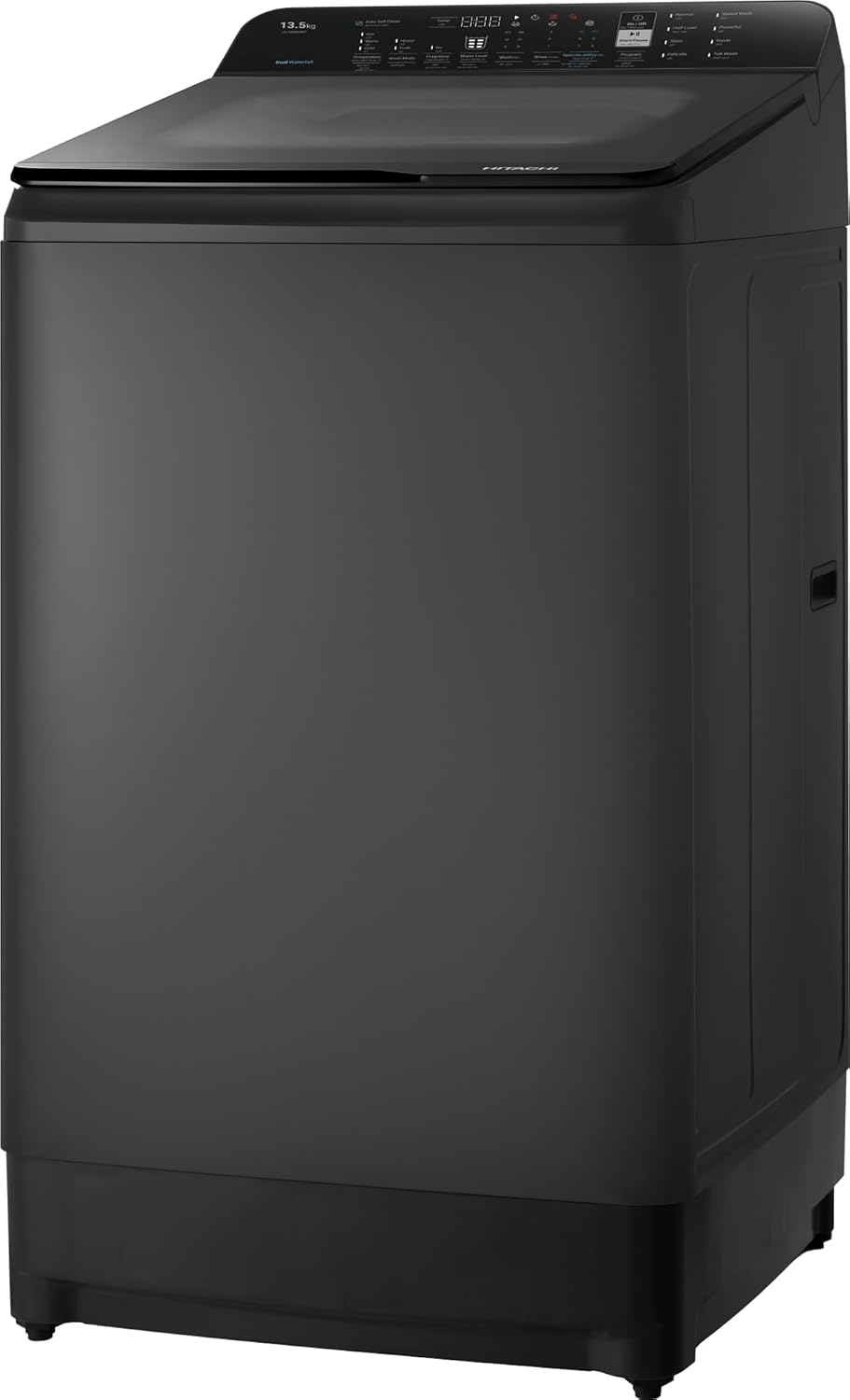 Hitachi 10.5KG Top Load Washing Machine | Fully Automatic | Dual Waterfall | Air Jet Dry | Hand Wash Mode | Auto Self Clean - Dark gray - Modern Electronics
