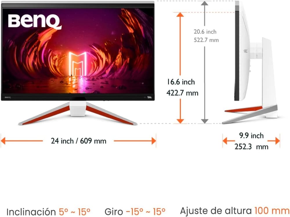 BenQ MOBIUZ EX2710U Gaming Monitor | 27 inch | HDMI 2.1 | 4K | IPS |144Hz | 1ms | FreeSync - Modern Electronics