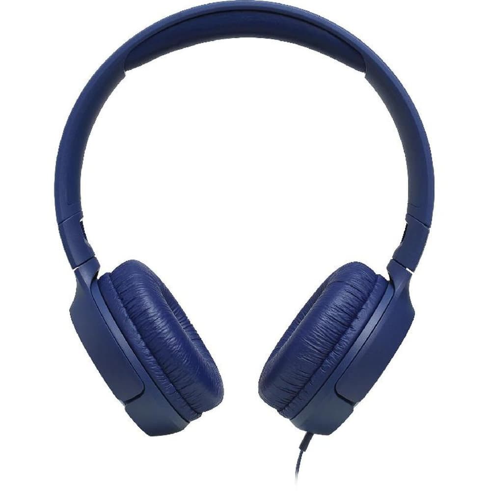 JBL Tune 500 On-Ear Headphones|Wired|In-line Microphone|Blue - Modern Electronics