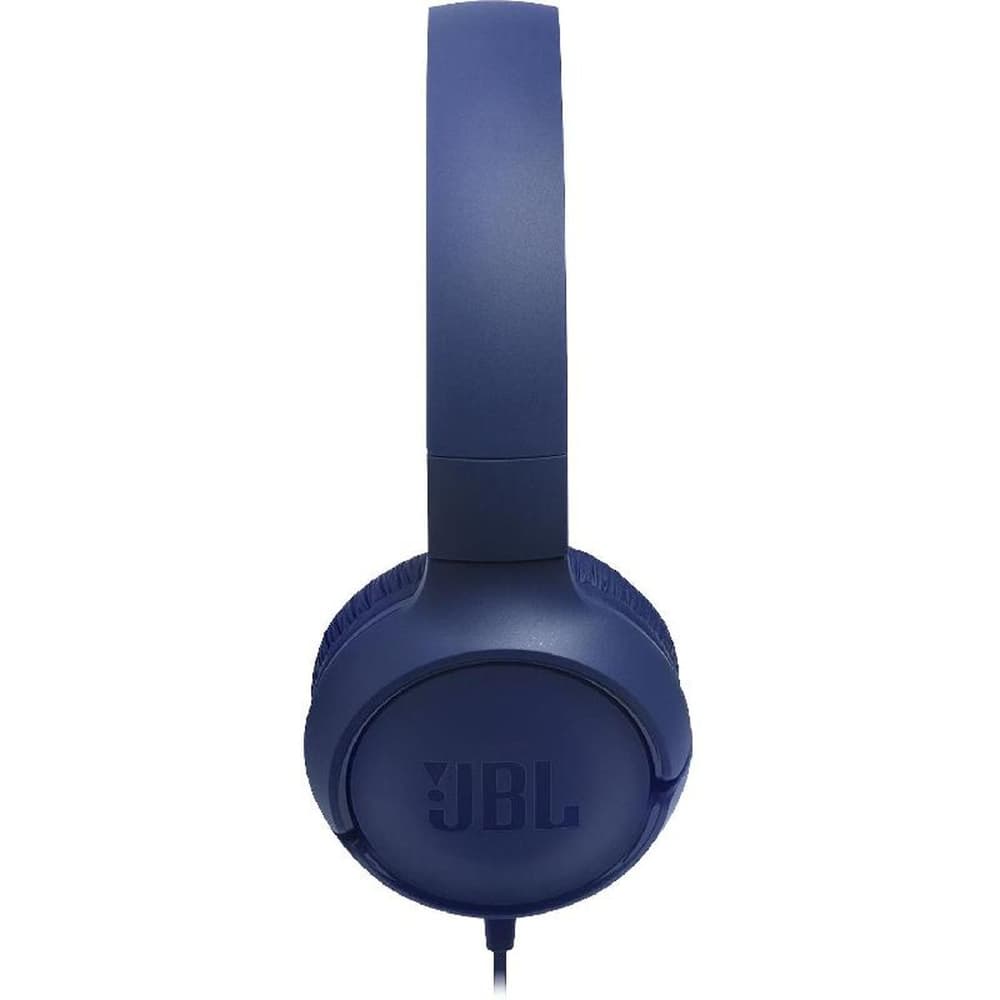 JBL Tune 500 On-Ear Headphones|Wired|In-line Microphone|Blue - Modern Electronics