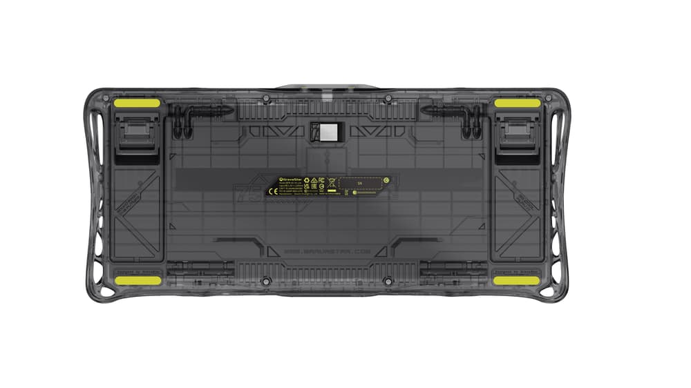 GravaStar Mercury K1 Lite Mechanical Gaming Keyboard - Transparent Black - Modern Electronics