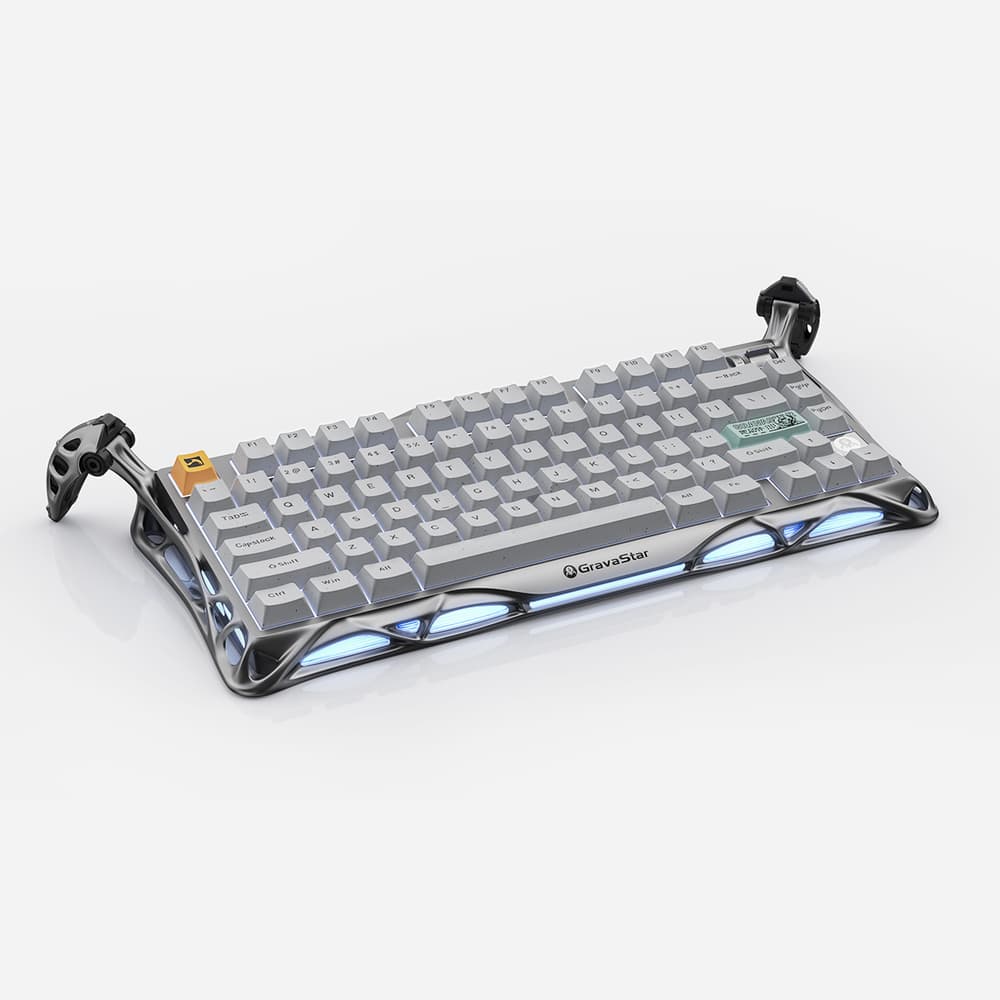 GravaStar Mercury K1 Pro Mechanical Gaming Keyboard Concrete Gray - Modern Electronics