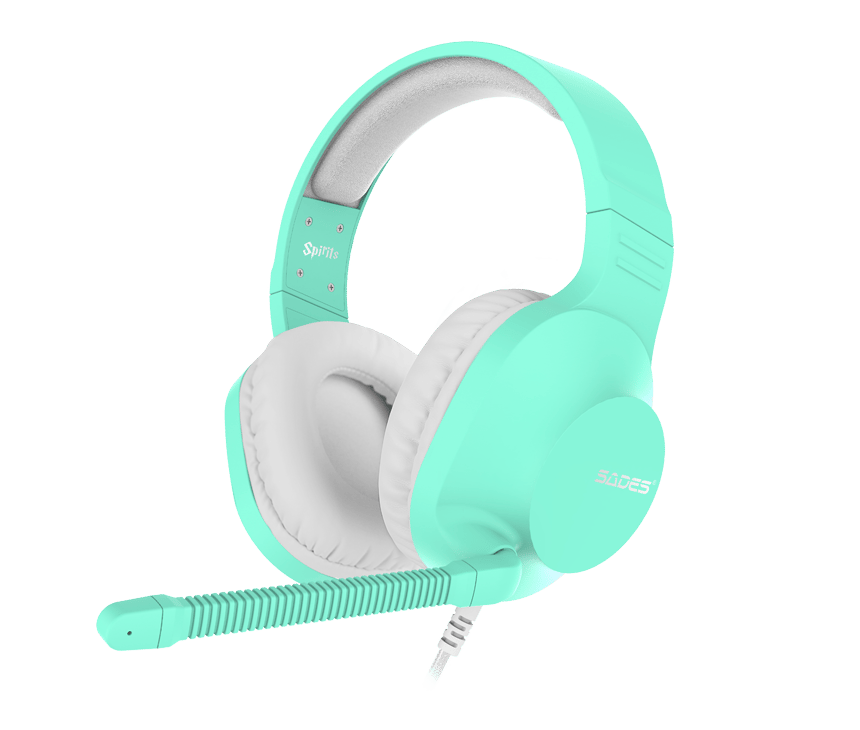 Sades SA-721 Spirits wired Gaming Headset | Compatible with all platforms - Cyan - Modern Electronics