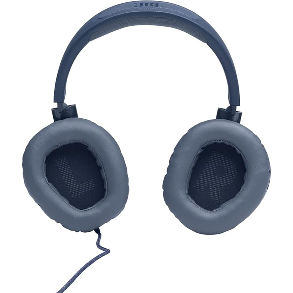 JBL Quantum 100 Wired Over-Ear Gaming Headset with a Detachable Voice Focus Boom Mic |PC and Gaming Console Compatible |Blue - Modern Electronics