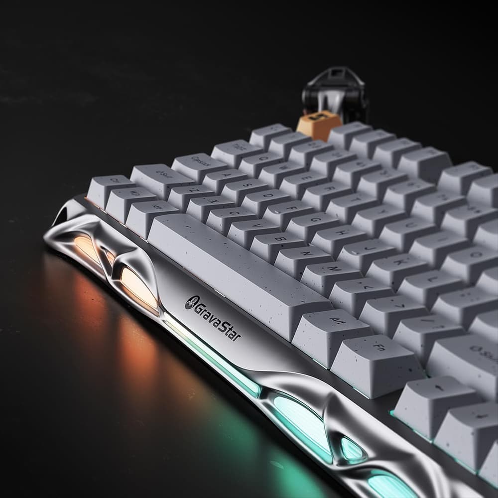 GravaStar Mercury K1 Pro Mechanical Gaming Keyboard Concrete Gray - Modern Electronics