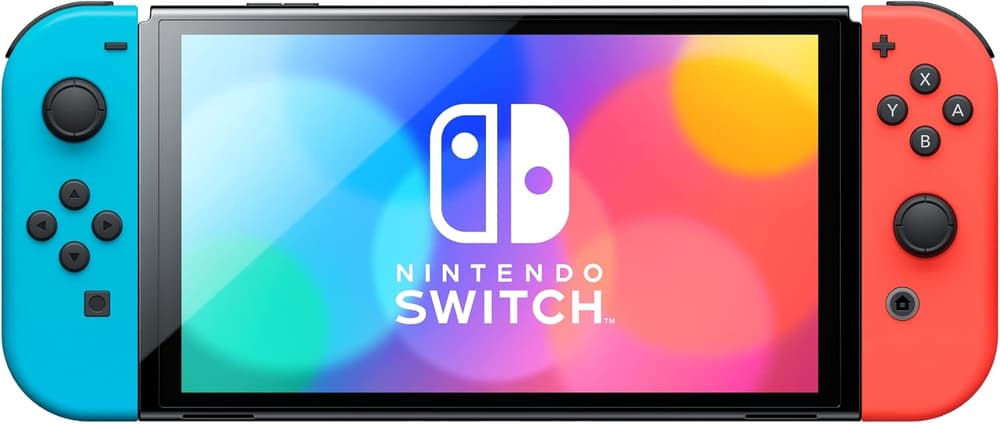 Nintendo Switch OLED Handheld Console 64GB Neon - Blue and Red - Modern Electronics