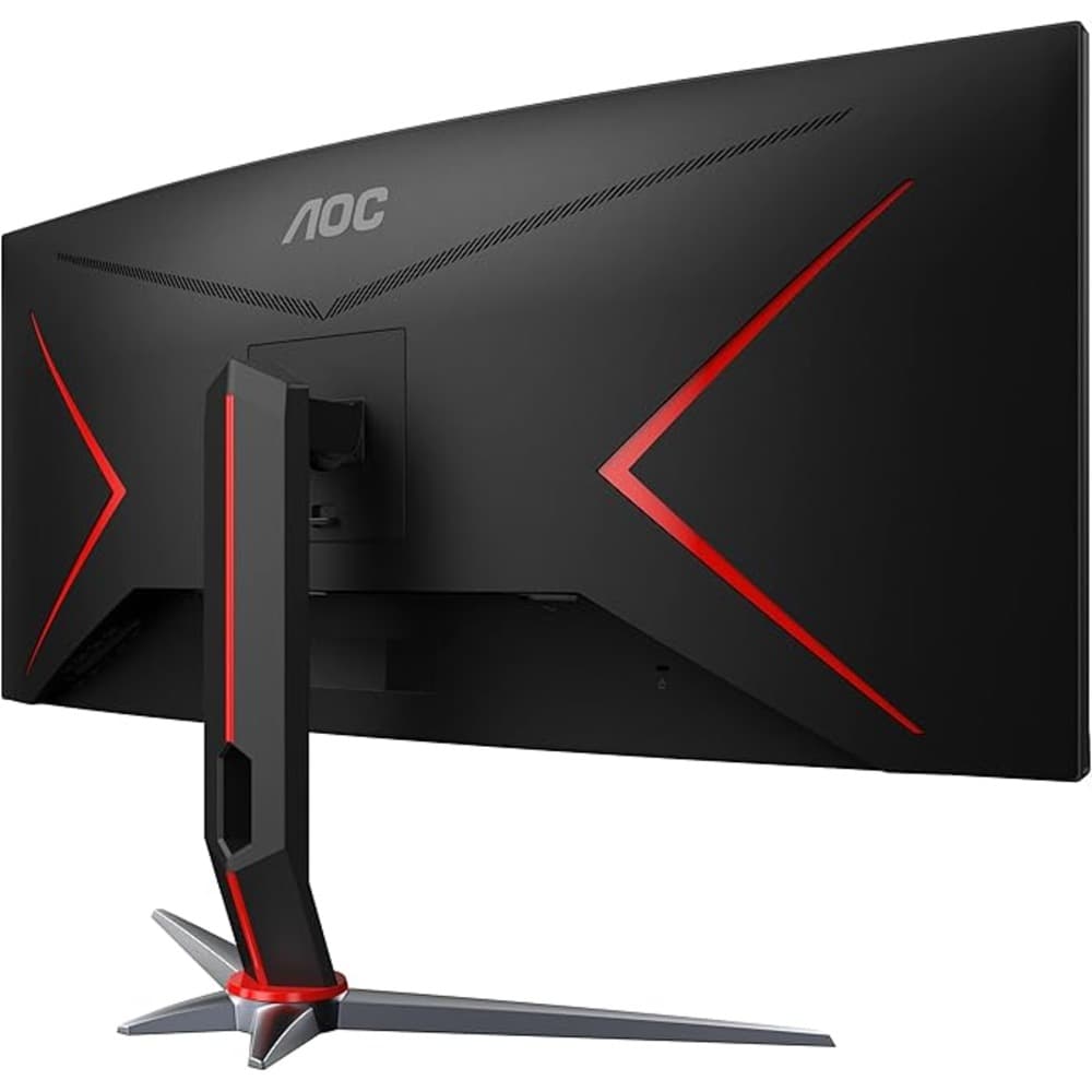 AOC CU34G2XP 34 Inch Wide QHD Curved Gaming Monitor|180Hz|1ms|VA|Black/Red - Modern Electronics