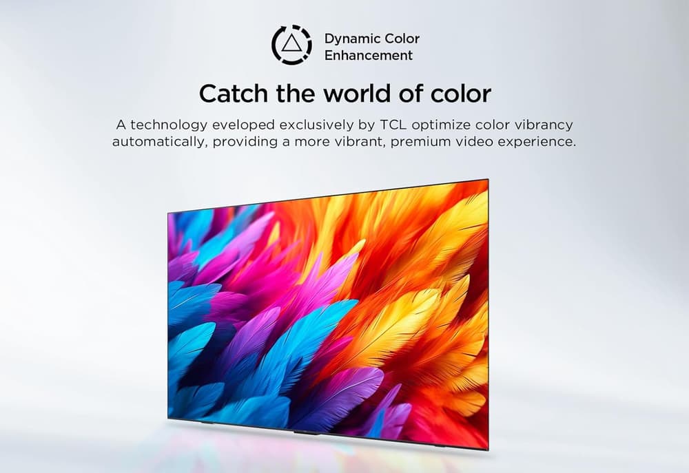 تلفزيون 55 بوصة بشاشة بدقة 4K UHD ونطاق ديناميكي عالي 10 من تي سي ال شاشة بدون حواف معدنية جوجل في 55P69B - Modern Electronics