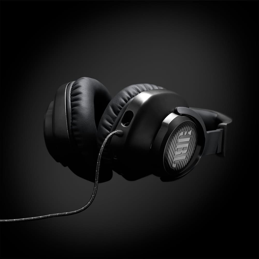 JBL Quantum 100 Wired Over-Ear Gaming Headset with a Detachable Voice Focus Boom Mic |PC and Gaming Console Compatible | Black - Modern Electronics
