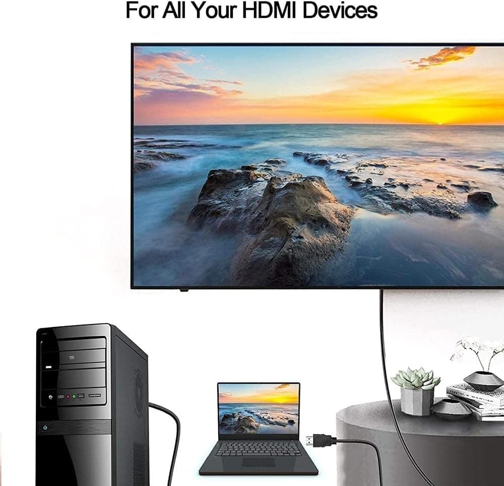 ASA HDMI CABLE 1M High Speed 18Gbps High Speed HDMI 2.0 Connectors - Modern Electronics