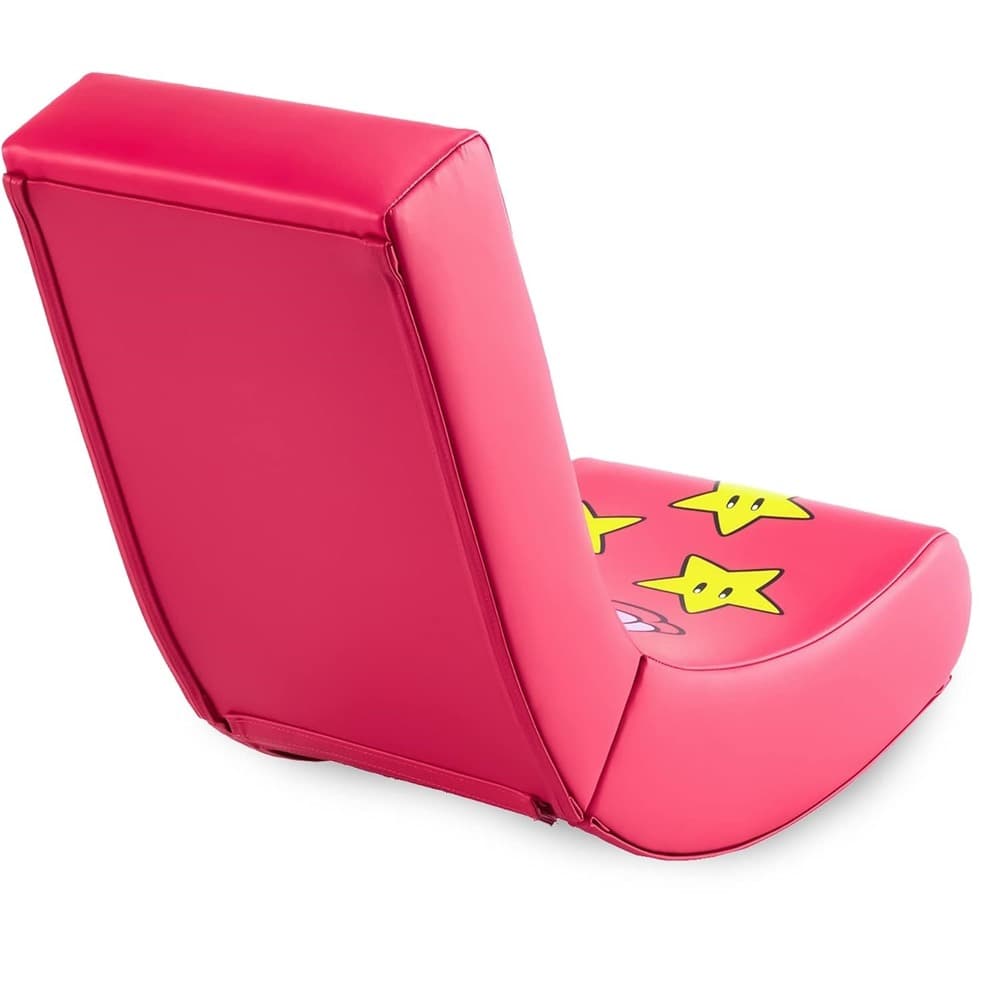 X Rocker Super Mario All-Star Floor Rocker Peach| Nintendo Gaming Chair|foldable|Faux Leather|Pink - Modern Electronics