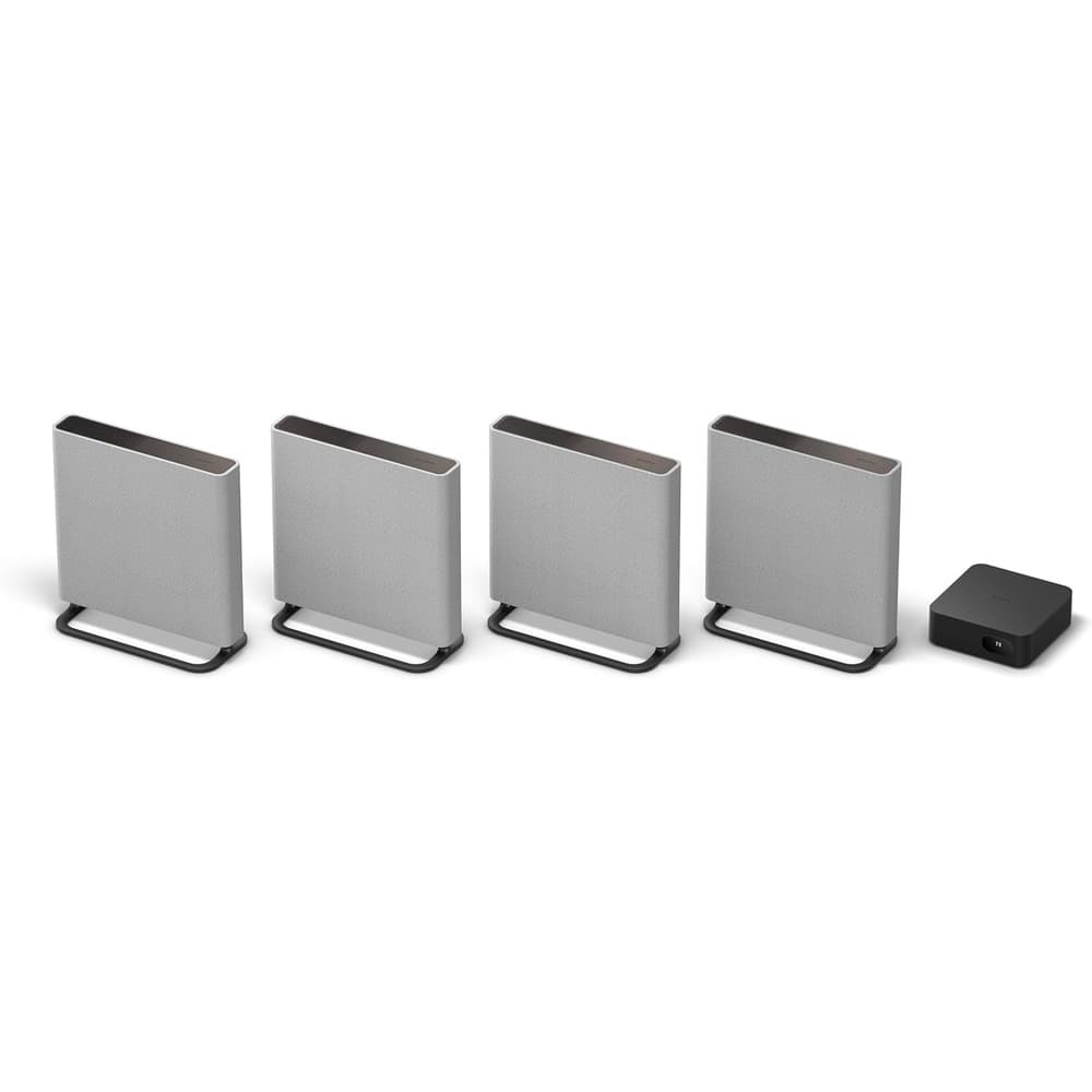 باقة مسرح BRAVIA Quad مع مضخم صوت إضافي لاسلكي من سوني SA-SW5 | 300 واط - أسود - Modern Electronics