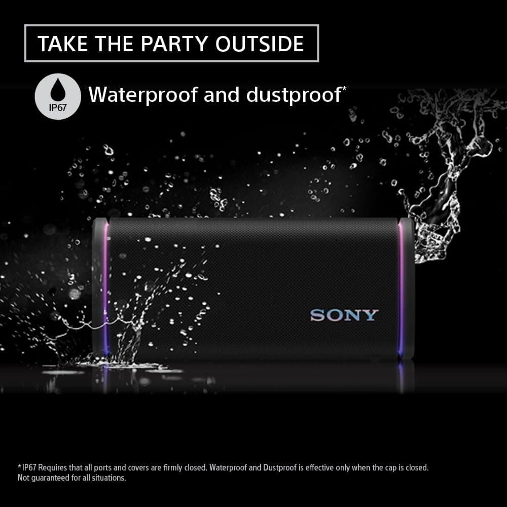 Sony ULT FIELD 5 Wireless Bluetooth Portable Speaker Massive Bass 360 Party Light 25hrs Playtime IP67 - White - Modern Electronics