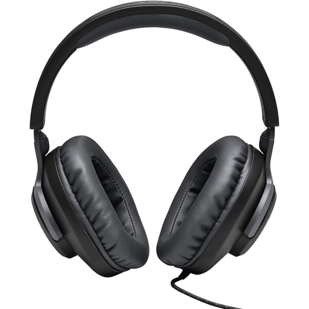 JBL Quantum 100 Wired Over-Ear Gaming Headset with a Detachable Voice Focus Boom Mic |PC and Gaming Console Compatible | Black - Modern Electronics