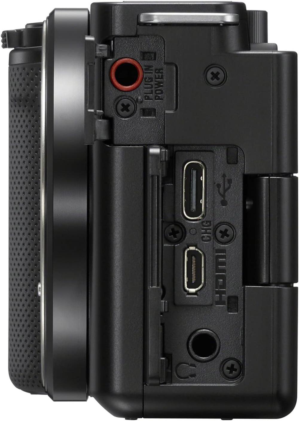 Sony ZV-E10 vlog Camera with Shooting Grip Wireless Remote Commander Wireless Microphone and 64 GB SD Card - Modern Electronics