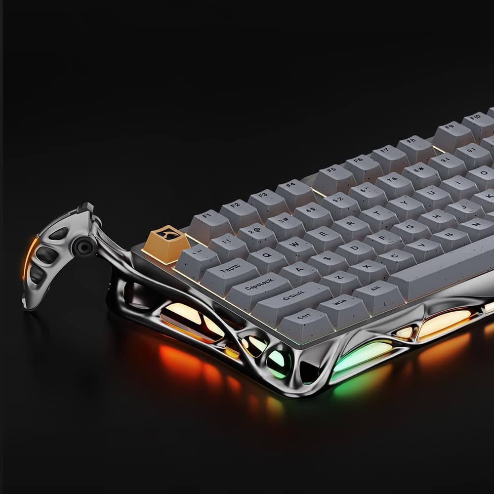 GravaStar Mercury K1 Pro Mechanical Gaming Keyboard Concrete Gray - Modern Electronics