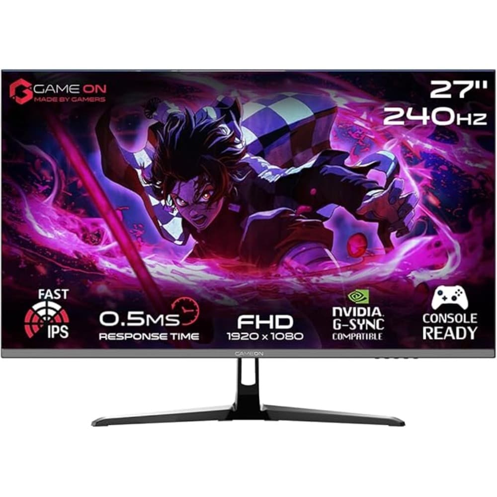 جيم أون شاشة العابgoesp27240ips |27 انش لوحة IPS فل اتش|240 هرتز تدعم بلايستيشن 5 | أسود - Modern Electronics