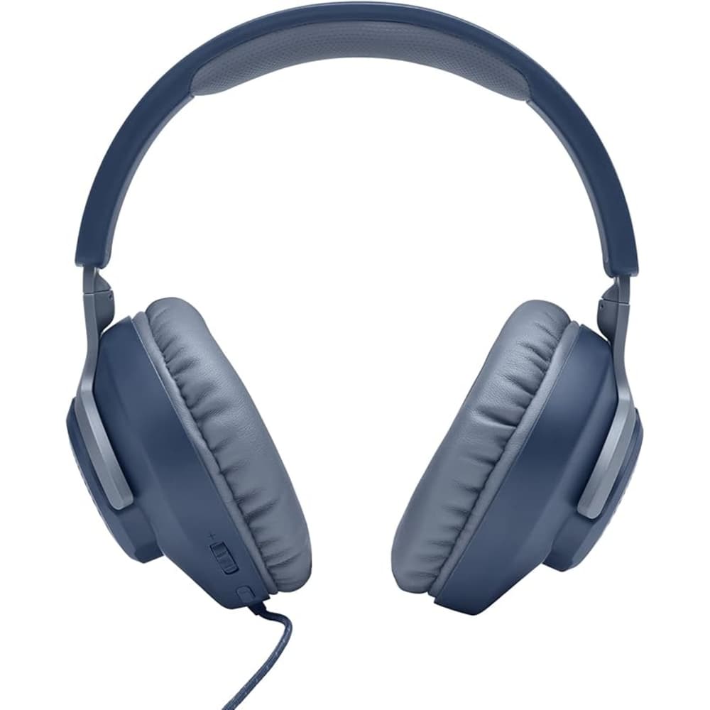 JBL Quantum 100 Wired Over-Ear Gaming Headset with a Detachable Voice Focus Boom Mic |PC and Gaming Console Compatible |Blue - Modern Electronics