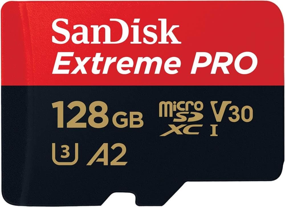 SanDisk 128GB Extreme PRO microSDXC card with SD adapter and RescuePRO Deluxe | up to 200MBps with A2 App Performance UHSI Class 10 - Modern Electronics