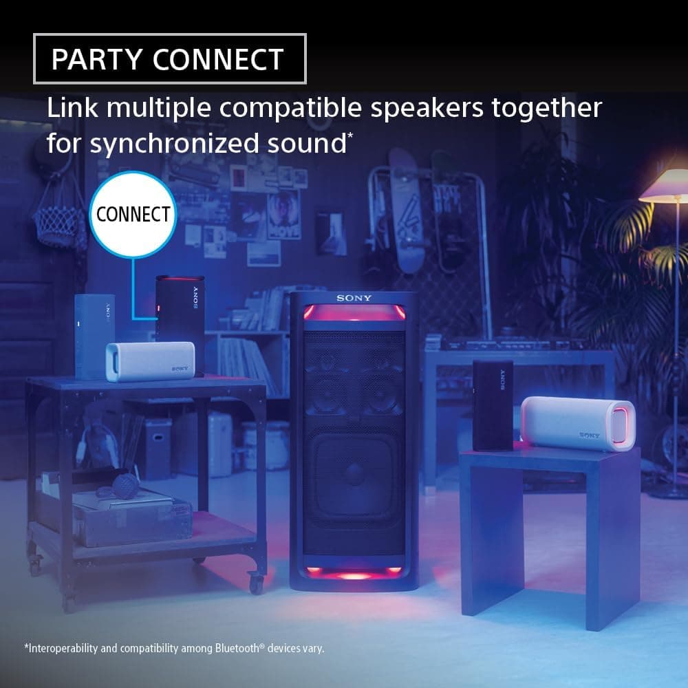 Sony ULT Field 3 Wireless Portable Bluetooth Speaker, IP67 Waterproof, Dustproof, Rustproof, and Shockproof with Enhanced Bass, 24 Hour Battery and Shoulder Strap SRSULT30B - Black - Modern Electronics