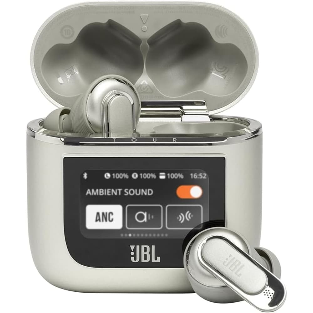 JBL Tour Pro 2 True Wireless Noise Cancelling Earbuds|Smart Case|6-Mic Technology|Bluetooth 5.3|Gray - Modern Electronics