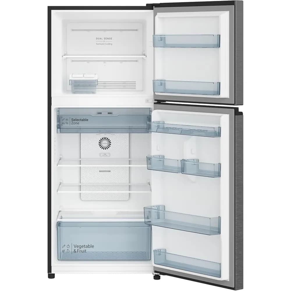 Hitachi HRTN6379SXSA Double door refrigerator 12.1 CU|344 Ltr |Silver - Modern Electronics