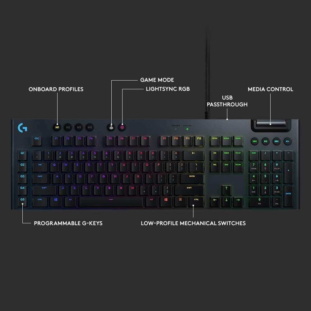 Logitech G815 LIGHTSYNC Tactile Mechanical Gaming Keyboard | RGB - Modern Electronics